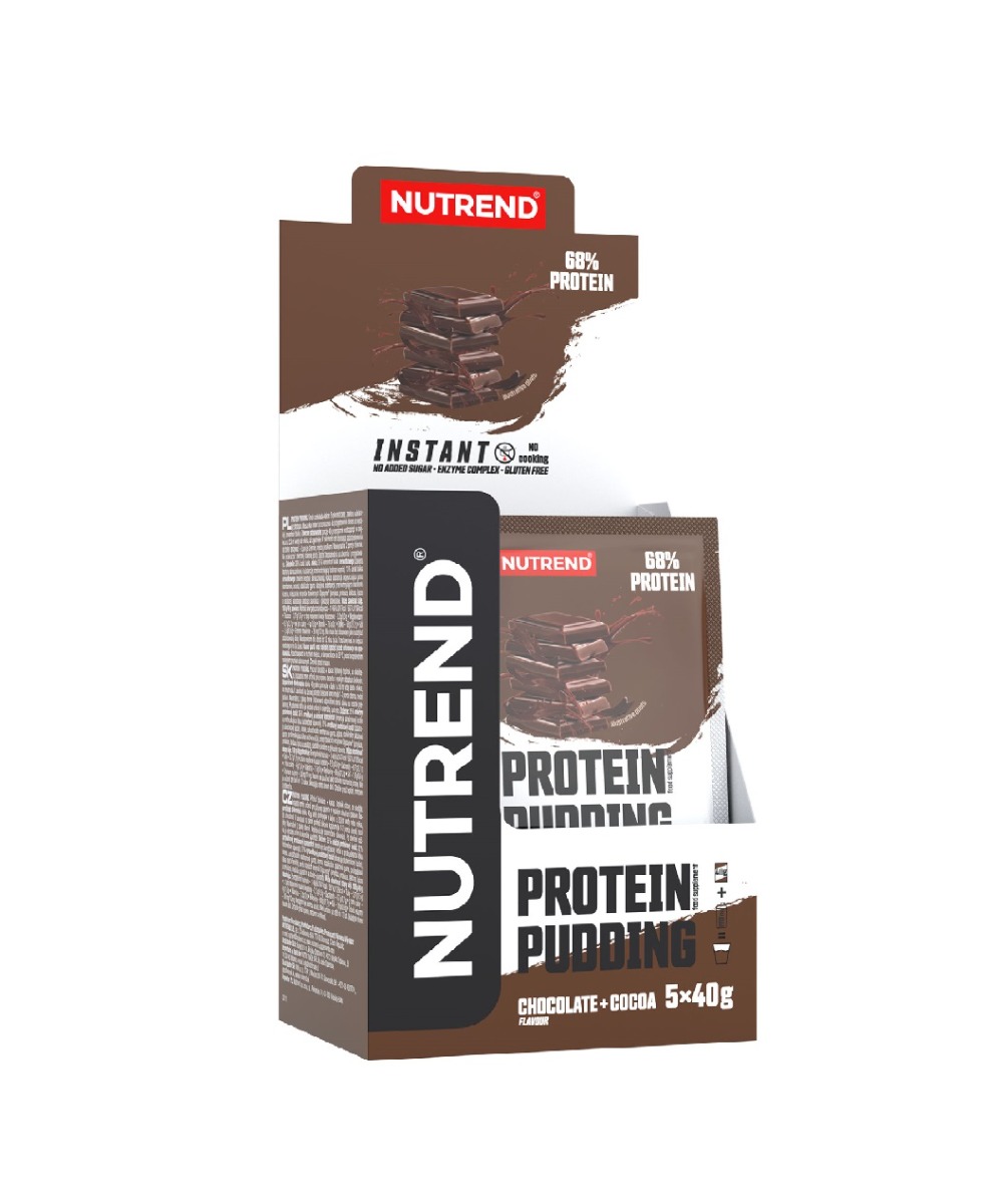 Nutrend Protein Pudding čokoláda + kakao 5x40 g Nutrend