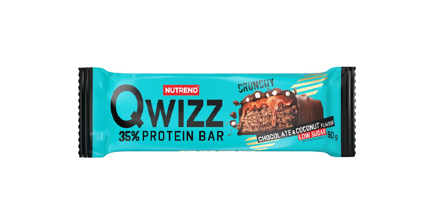 Nutrend Qwizz Protein Bar čokoláda + kokos 60 g Nutrend