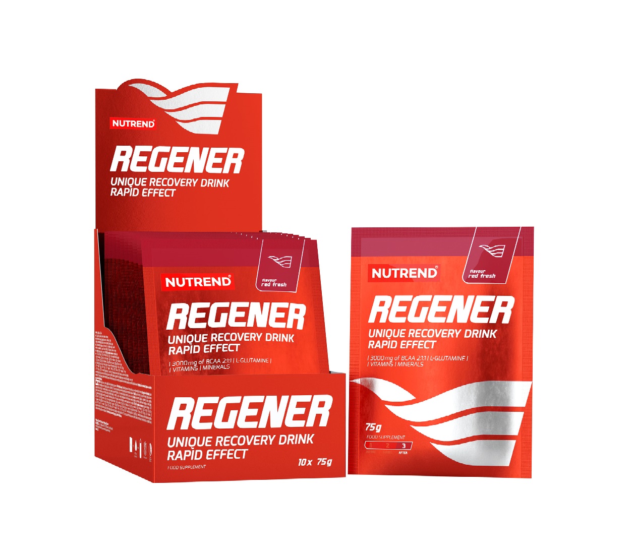 Nutrend Regener red fresh 10x75 g Nutrend