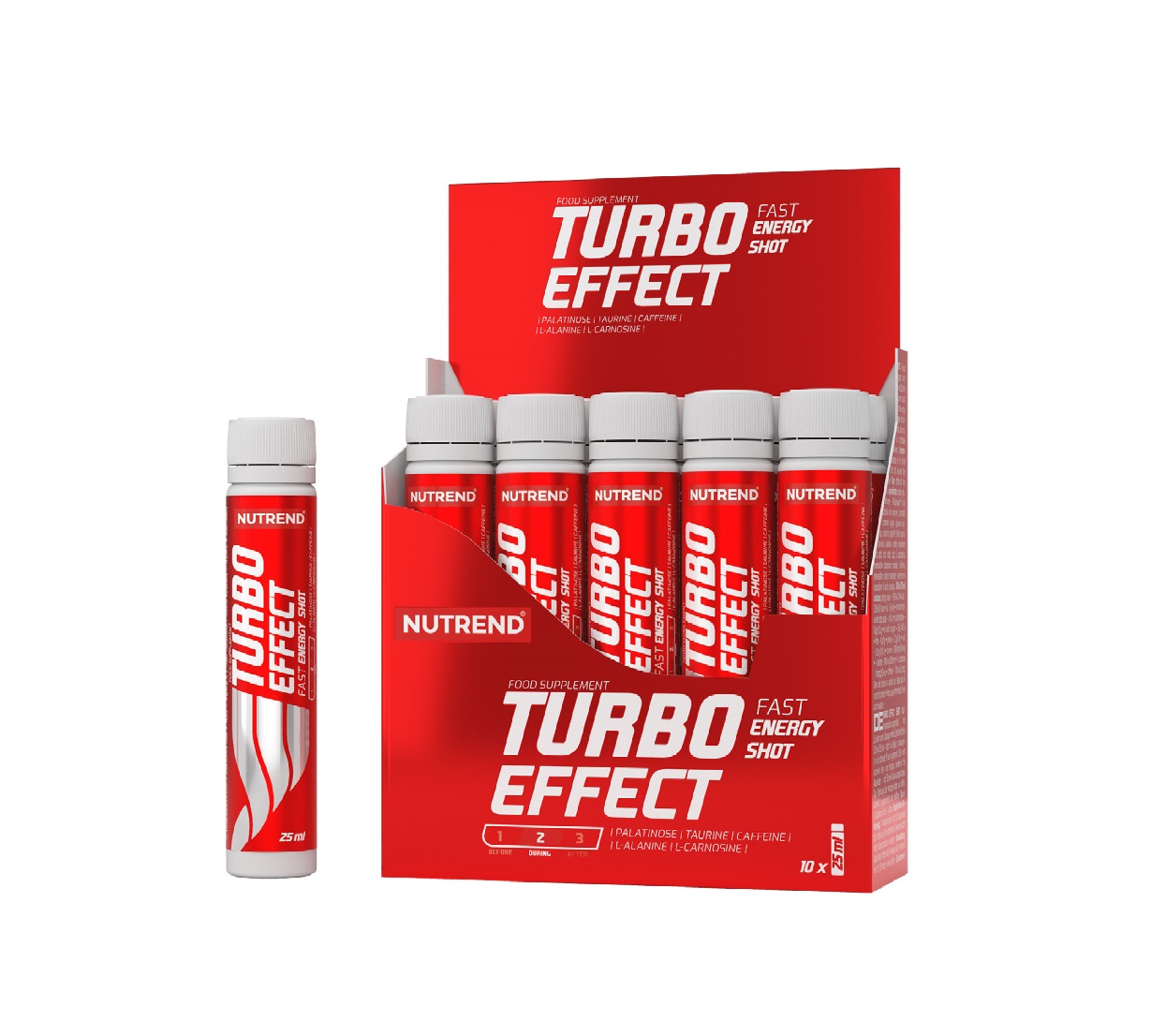 Nutrend Turbo Effect Shot bez příchuti 10x25 ml Nutrend