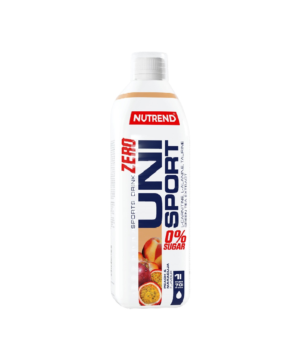 Nutrend Unisport Zero broskev + maracuja 1000 ml Nutrend