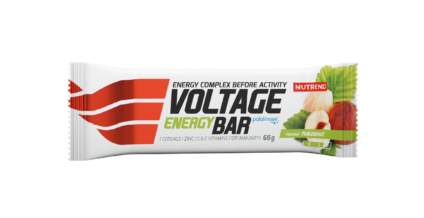 Nutrend Voltage Energy Bar lískový oříšek 65 g Nutrend