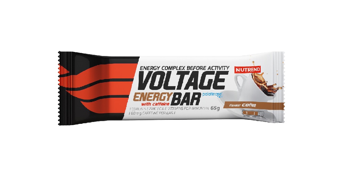 Nutrend Voltage Energy Bar with Caffeine káva 65 g Nutrend