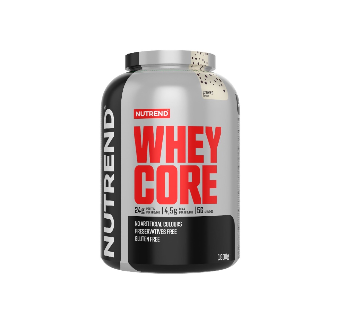 Nutrend Whey Core cookies 1800 g Nutrend