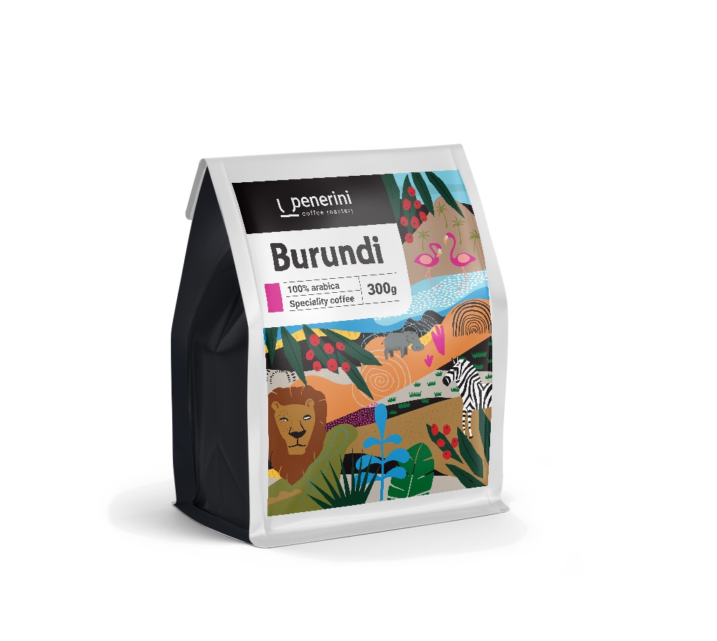 Penerini Burundi Masha Espresso 100% arabika zrnková káva 300 g Penerini