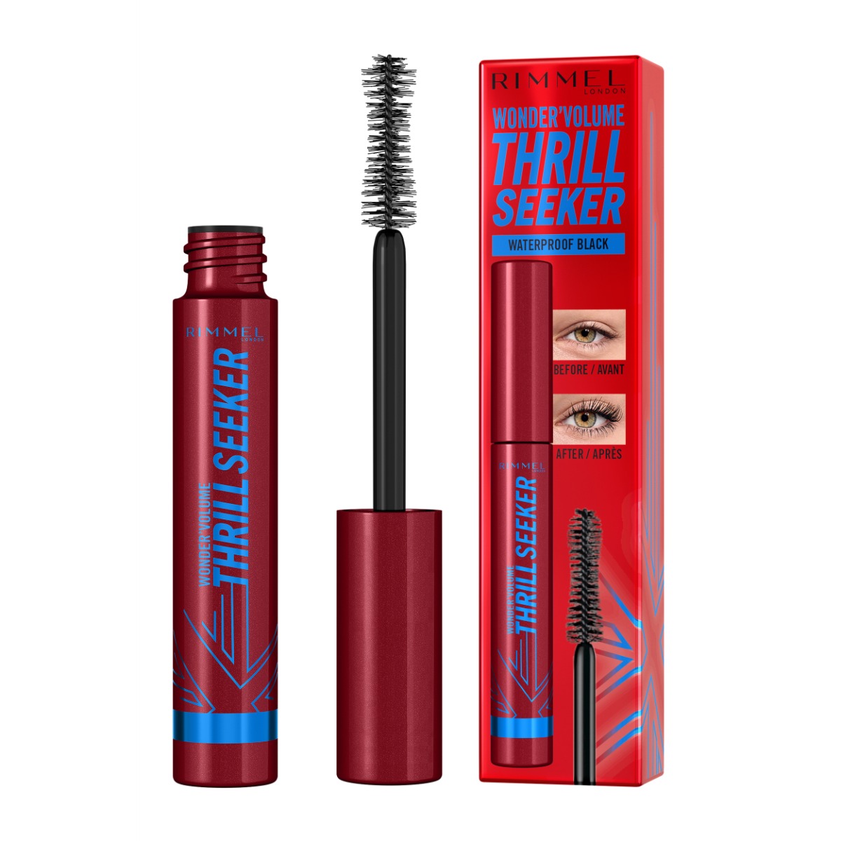 Rimmel WonderVolume Thrill Seeker Waterproof řasenka černá 8 ml Rimmel