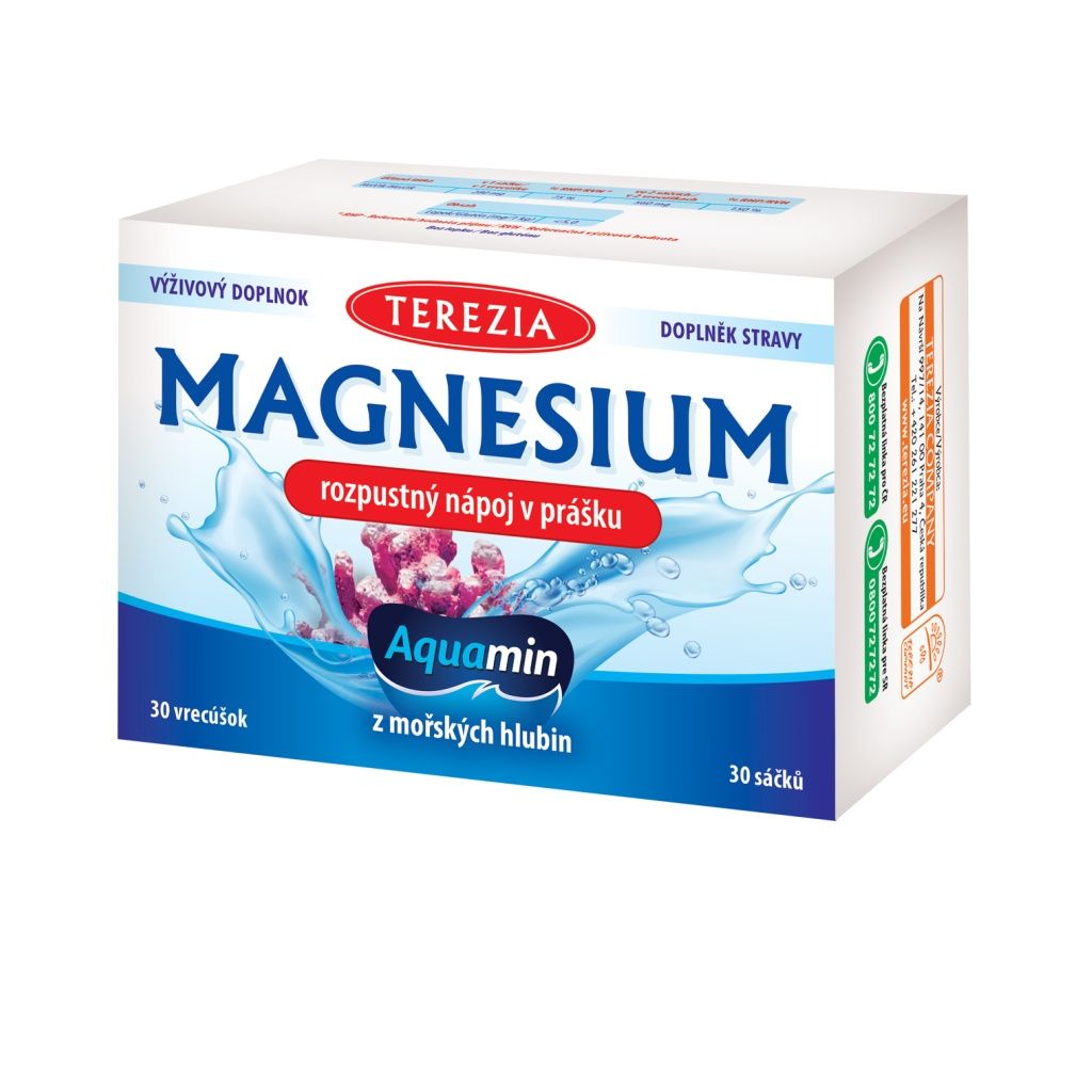 Terezia Magnesium rozpustný nápoj v prášku 30 sáčků Terezia