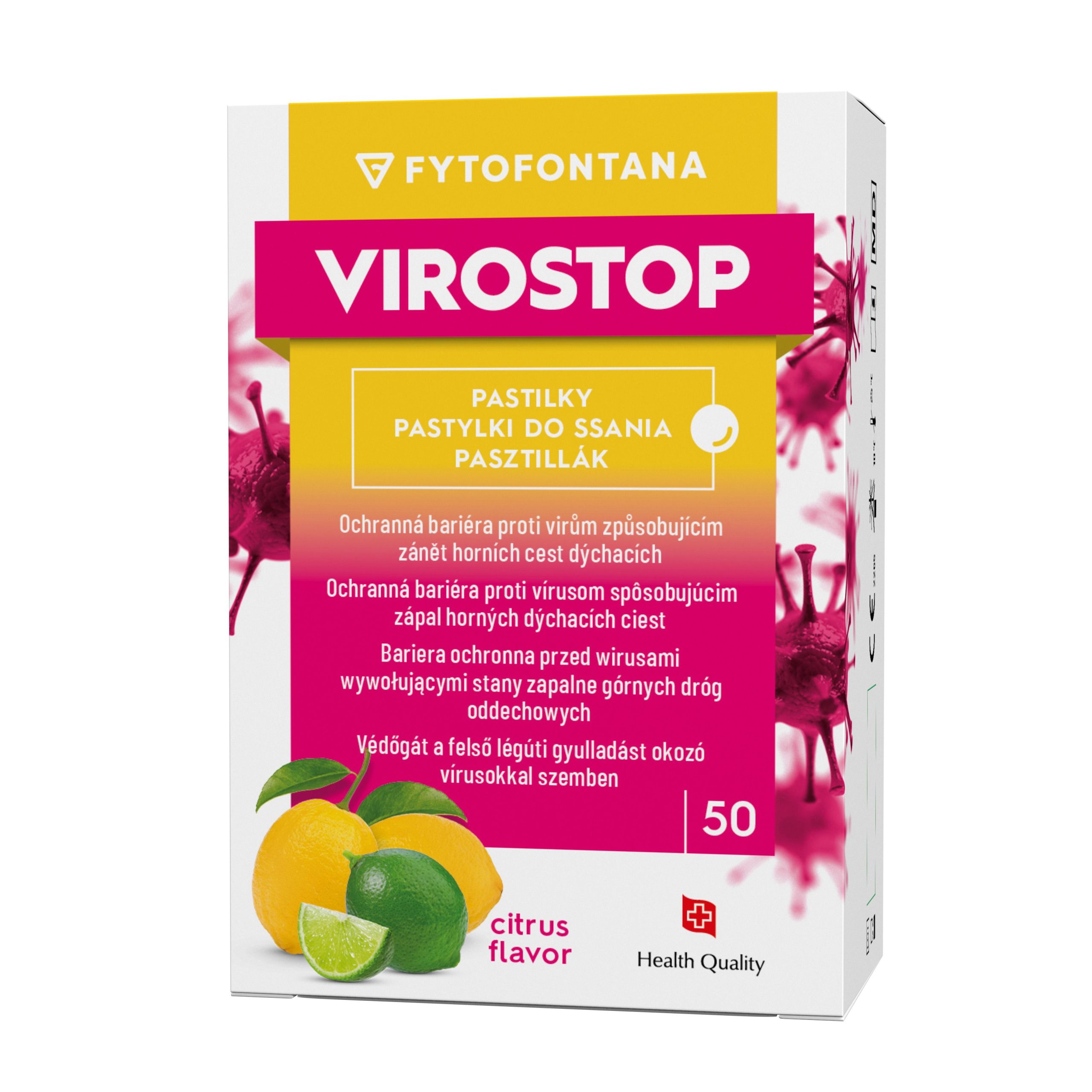 Virostop Pastilky citrus 50 ks Virostop