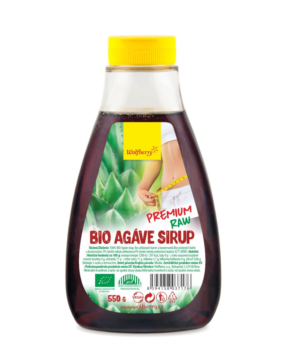 Wolfberry Agáve sirup Premium BIO 550 g Wolfberry