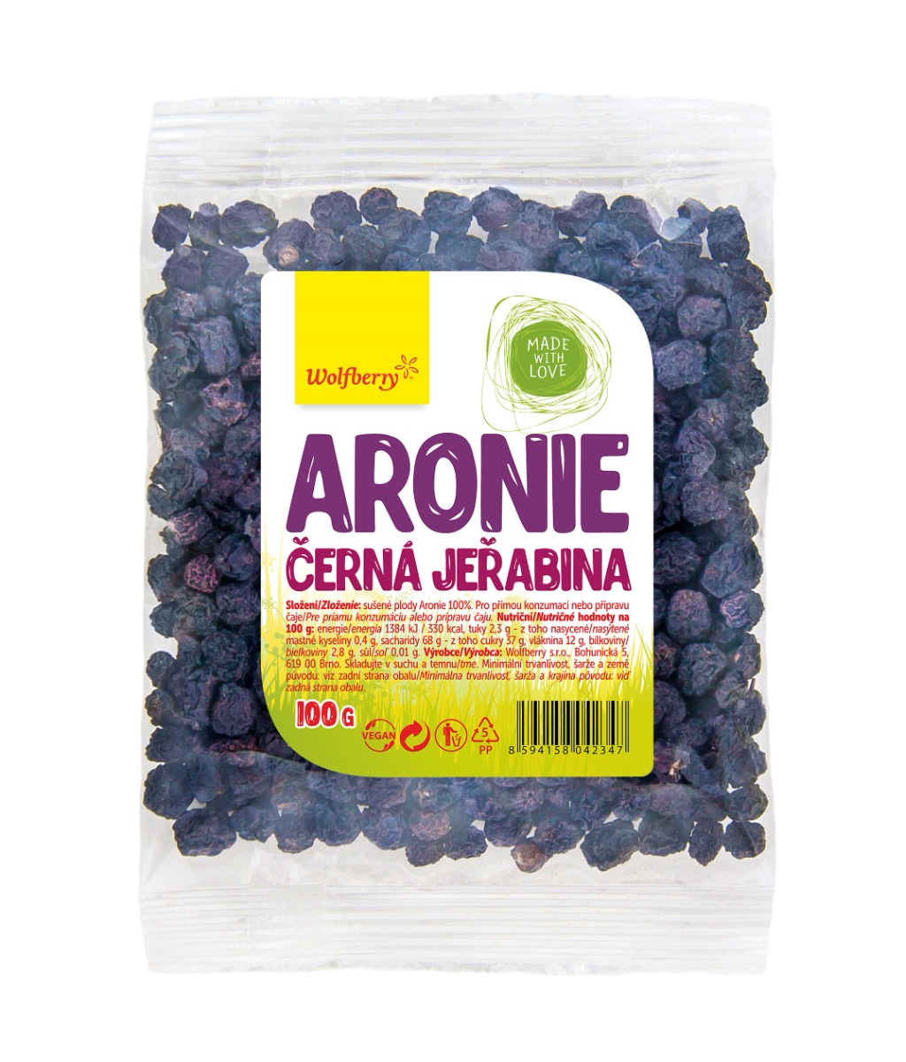 Wolfberry Aronie Černá jeřabina 100 g Wolfberry