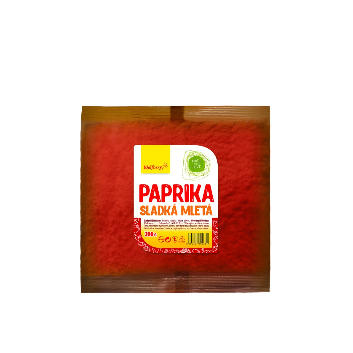 Wolfberry Paprika sladká mletá 300 g Wolfberry