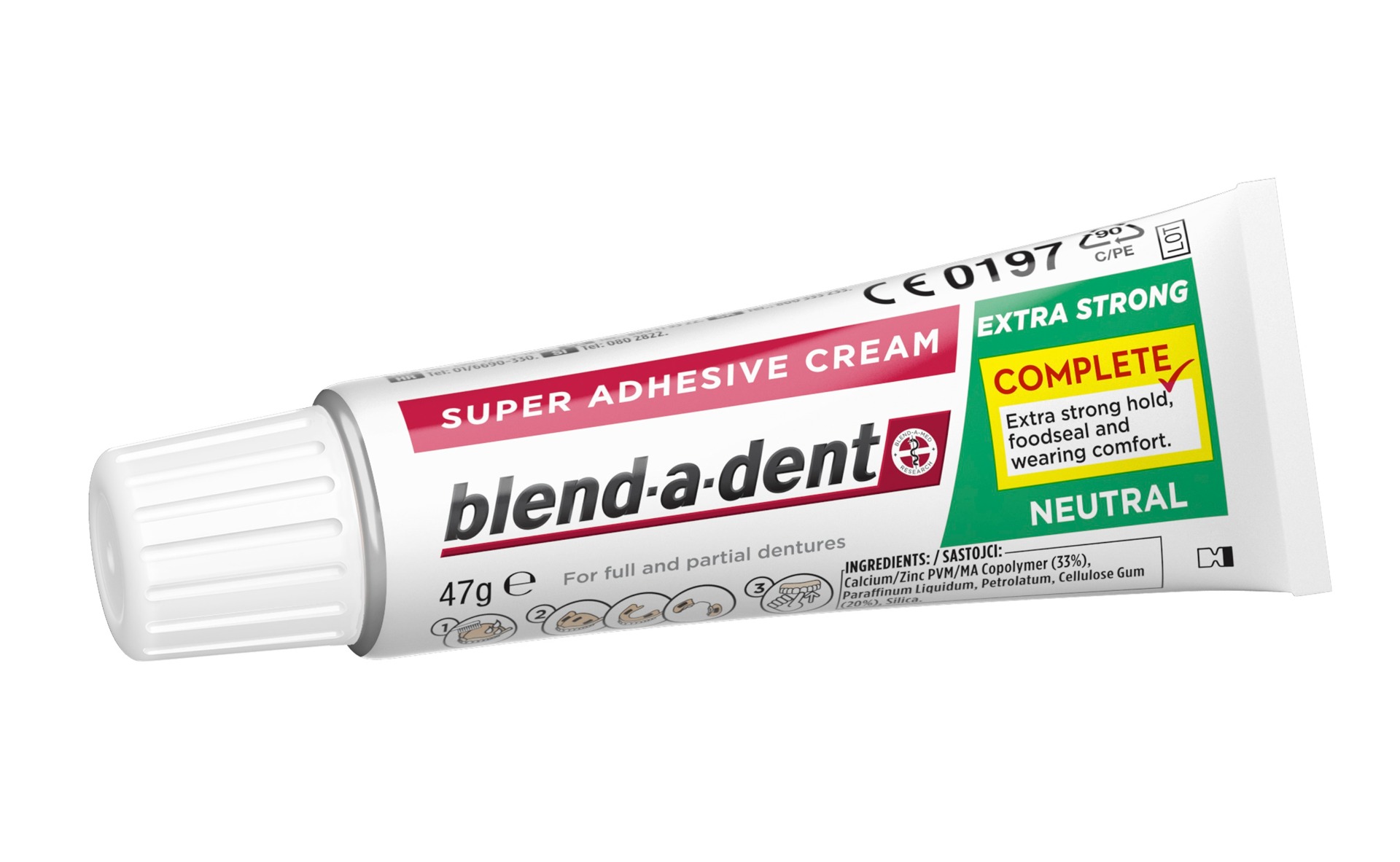 Blend-a-dent Complete Neutral fixační krém 47 g Blend-a-dent