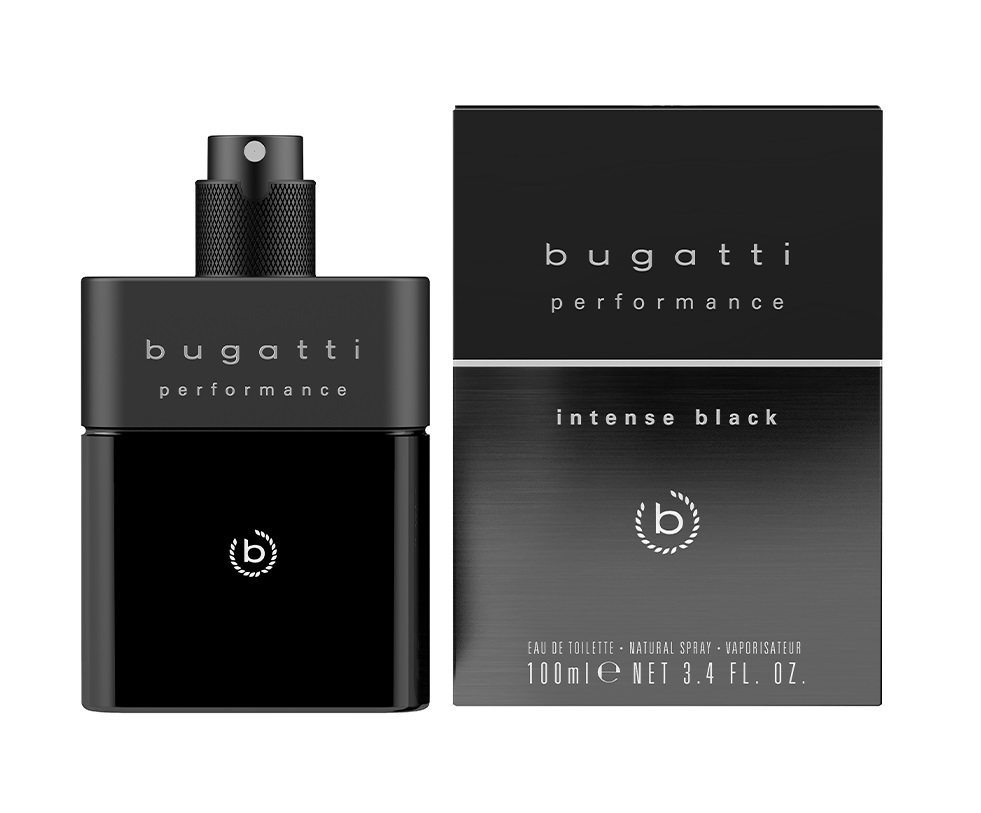 Bugatti Performance Intense Black toaletní voda pro muže 100 ml Bugatti