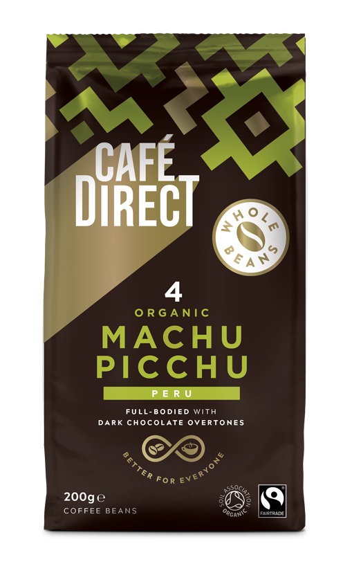 Cafédirect BIO Machu Picchu SCA 82 zrnková káva 200 g Cafédirect