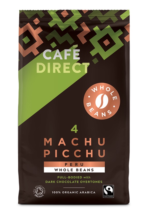 Cafédirect BIO Machu Picchu SCA 82 zrnková káva 750 g Cafédirect