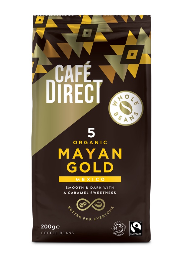 Cafédirect BIO Mayan Gold Mexiko SCA 82 zrnková káva 200 g Cafédirect