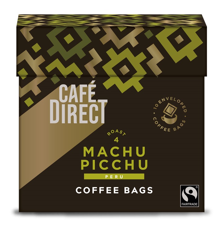 Cafédirect Machu Picchu SCA 83 mletá káva ve filtračním sáčku 10x7 g Cafédirect