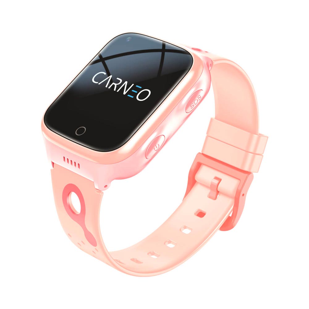 Carneo GuardKid+ 4G hodinky s GPS Platinum Pink Carneo