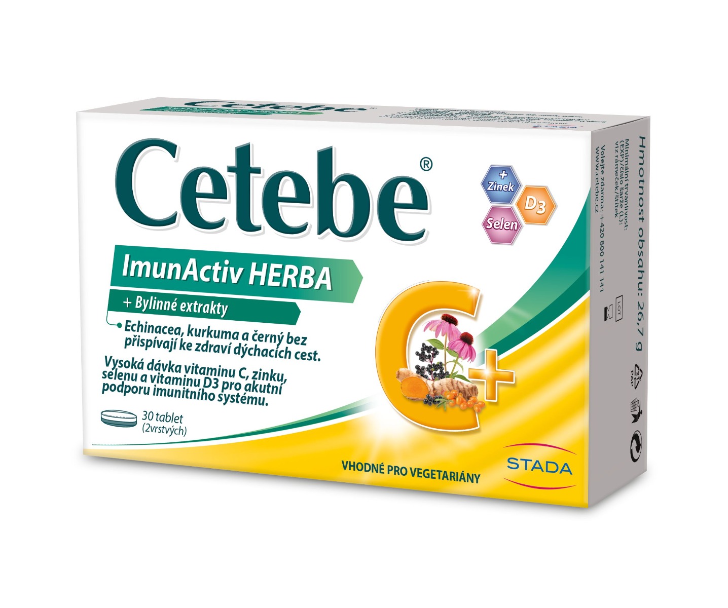 Cetebe ImunActiv HERBA 30 tablet Cetebe