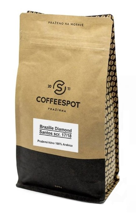 Coffeespot Brazílie Diamond Santos zrnková káva 500 g Coffeespot