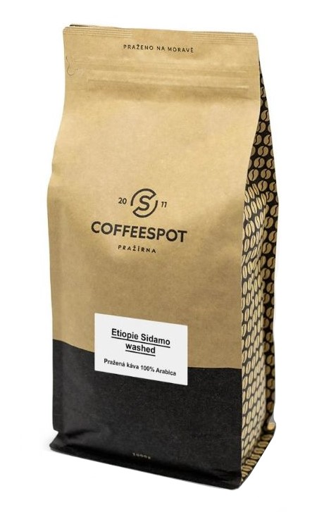 Coffeespot Etiopie Sidamo Washed zrnková káva 1000 g Coffeespot