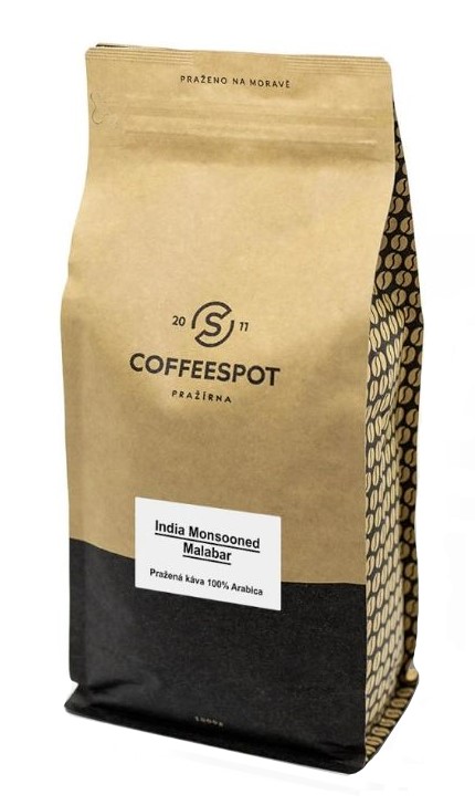 Coffeespot India Monsooned Malabar zrnková káva 1000 g Coffeespot