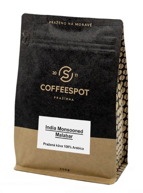 Coffeespot India Monsooned Malabar zrnková káva 250 g Coffeespot