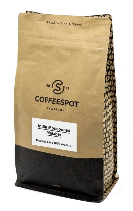 Coffeespot India Monsooned Malabar zrnková káva 500 g Coffeespot