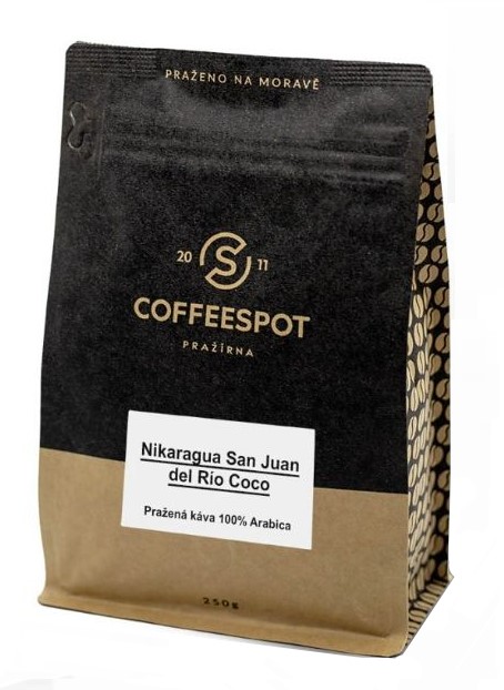 Coffeespot Nikaragua San Juan del Río Coco zrnková káva 250 g Coffeespot