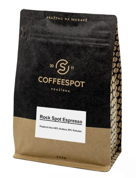 Coffeespot Rock Spot Espresso zrnková káva 250 g Coffeespot