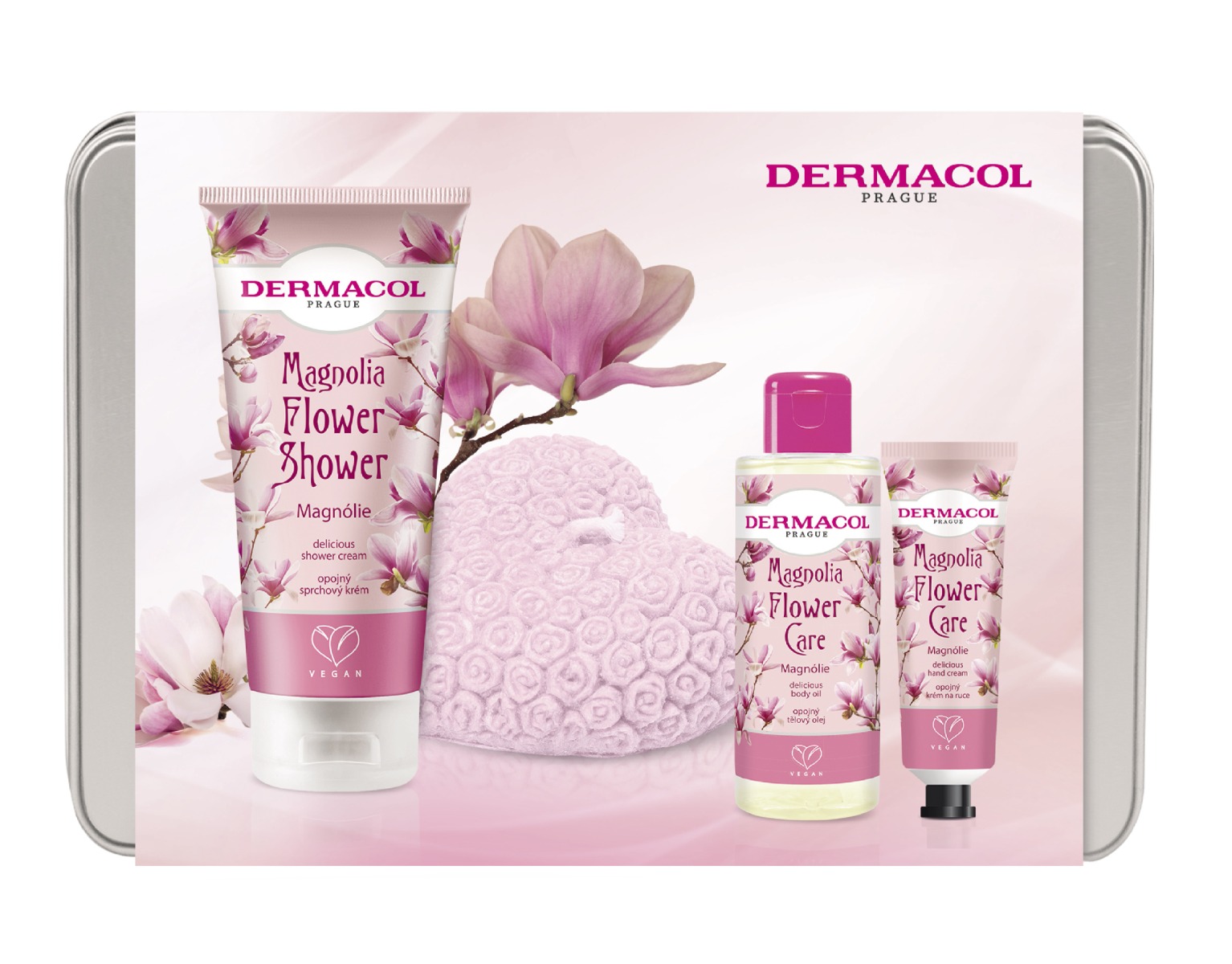 Dermacol Flower Magnolia dárková sada 4 ks Dermacol