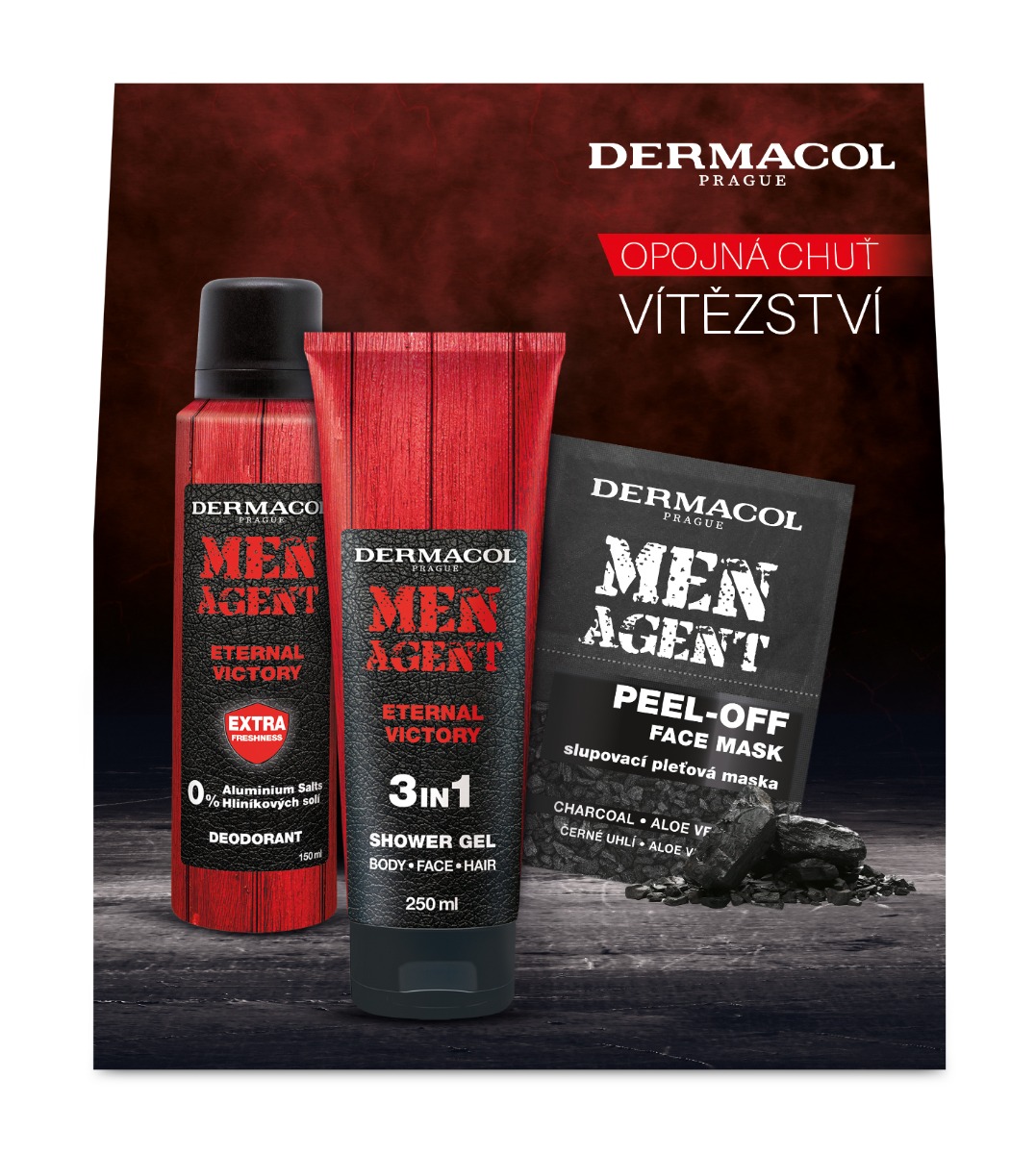 Dermacol Men Agent Eternal Victory dárková sada 3 ks Dermacol