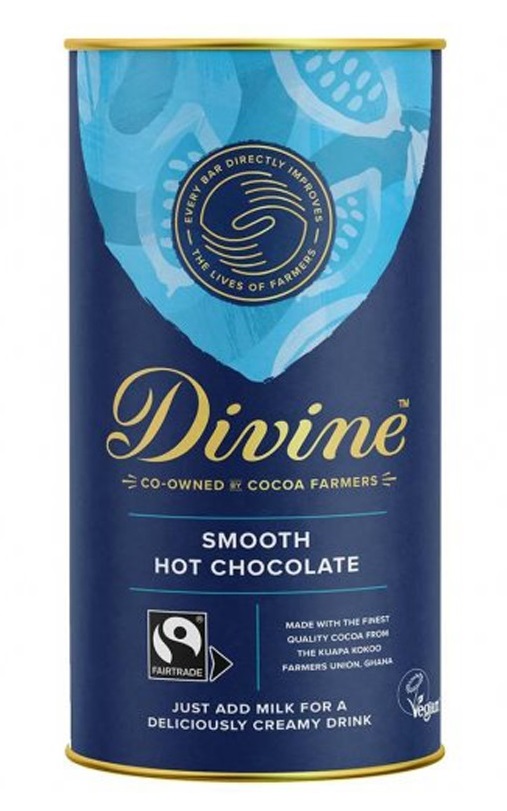 Divine Chocolate Horká čokoláda s třtinovým cukrem 25 % kakaa 400 g Divine Chocolate