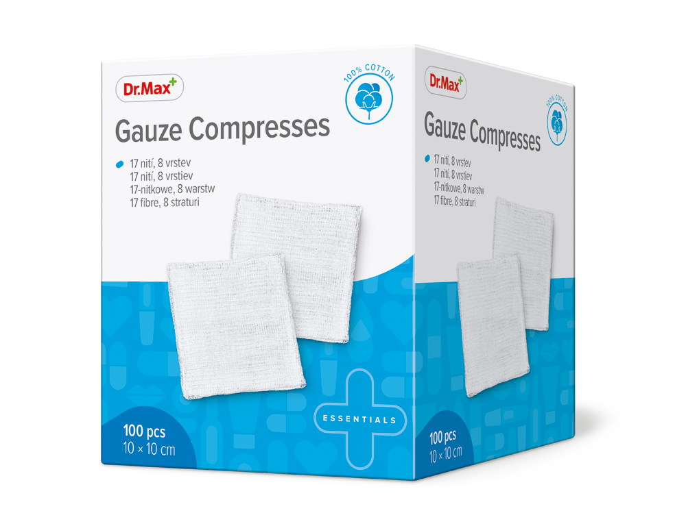 Dr. Max Gauze Compresses 10 x 10 cm 100 ks Dr. Max