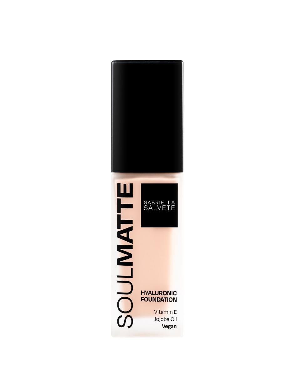 Gabriella Salvete Soulmatte Foundation Hyaluronic 01 Cold Porcelain make-up 30 ml Gabriella Salvete