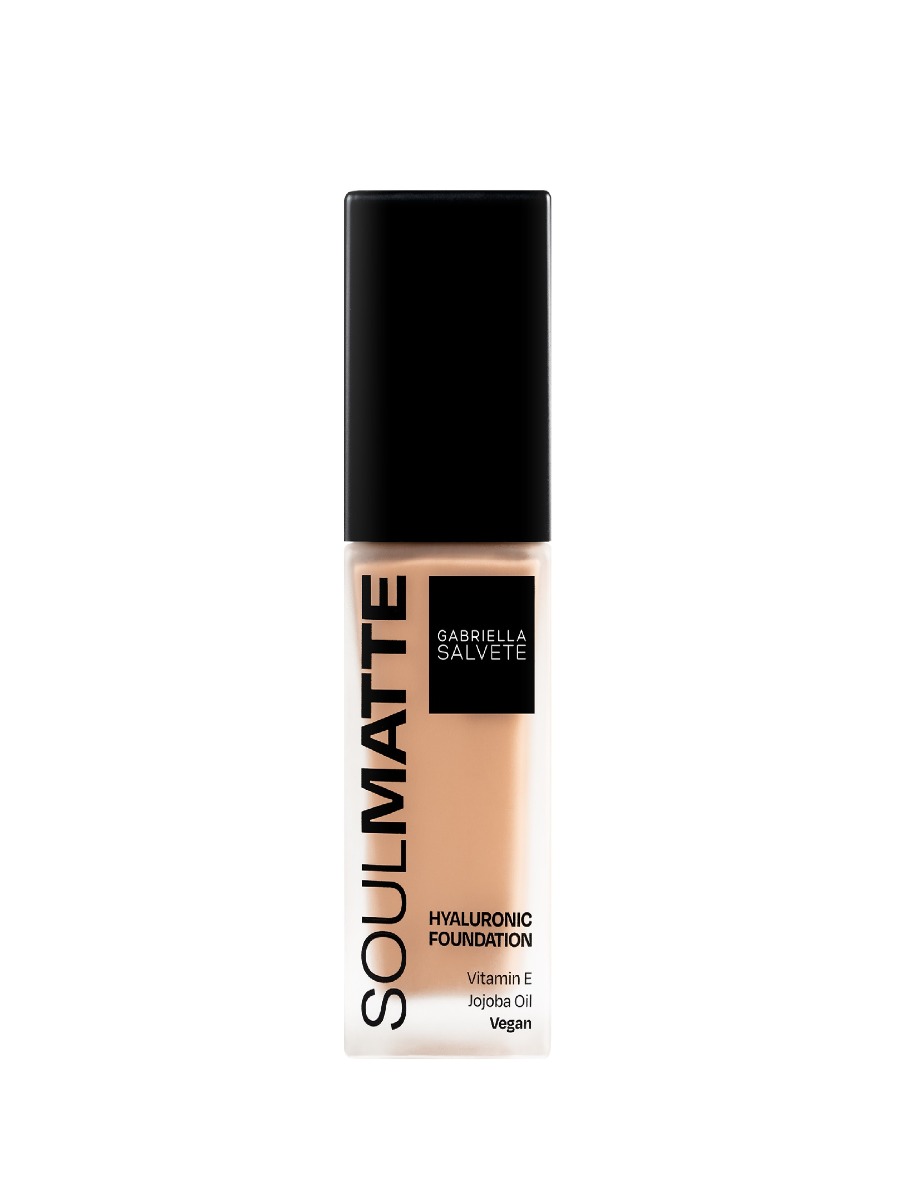 Gabriella Salvete Soulmatte Foundation Hyaluronic 04 Warm Golden Sand make-up 30 ml Gabriella Salvete