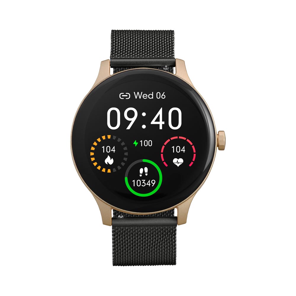 Garett Smartwatch Classy smart hodinky Gold Black Steel Garett