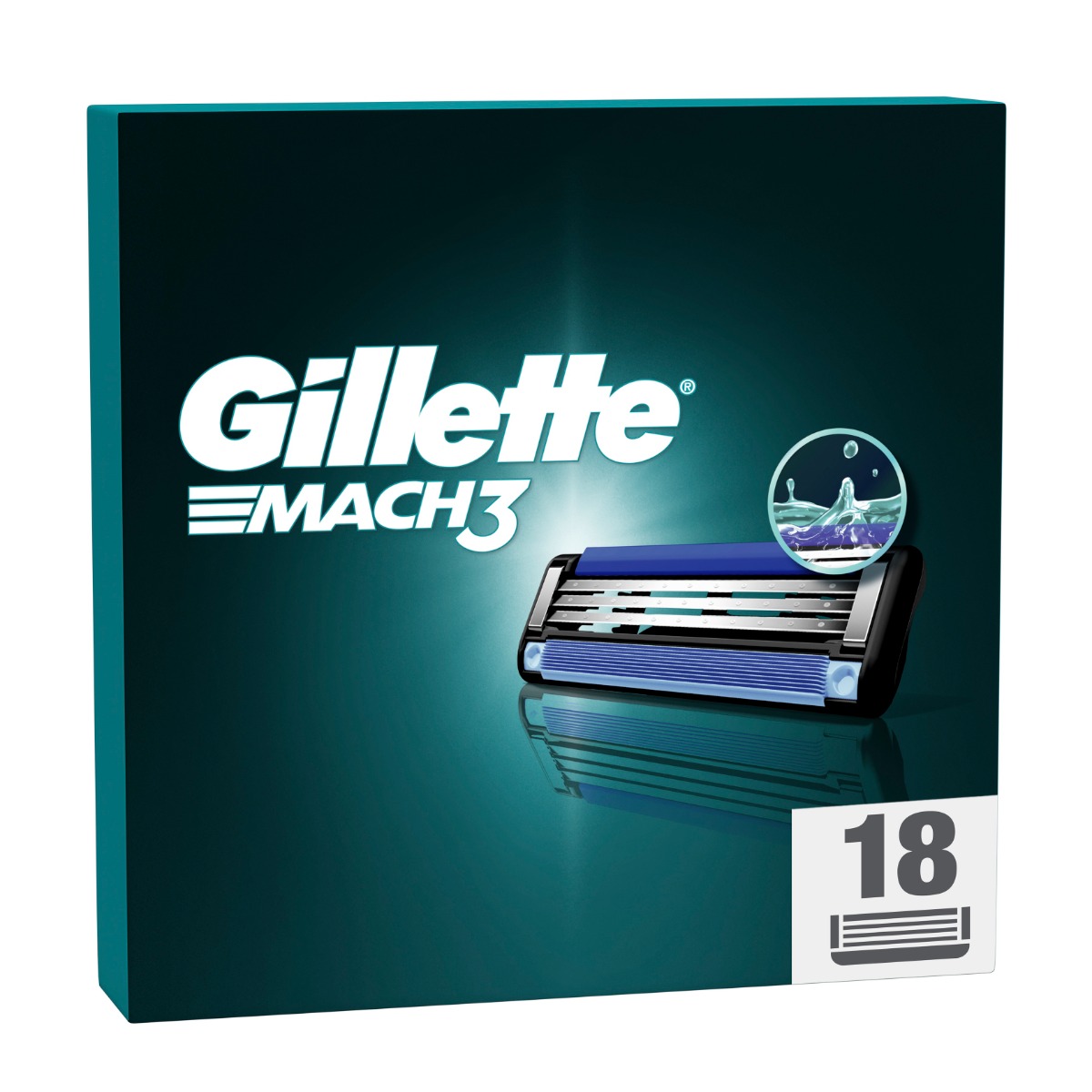 Gillette Mach3 náhradní hlavice 18 ks Gillette