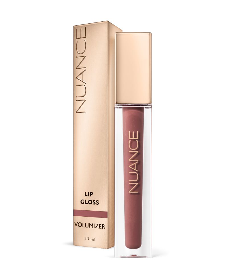 Nuance Lip Gloss Volumizer 02 Chic Beige lesk na rty 4