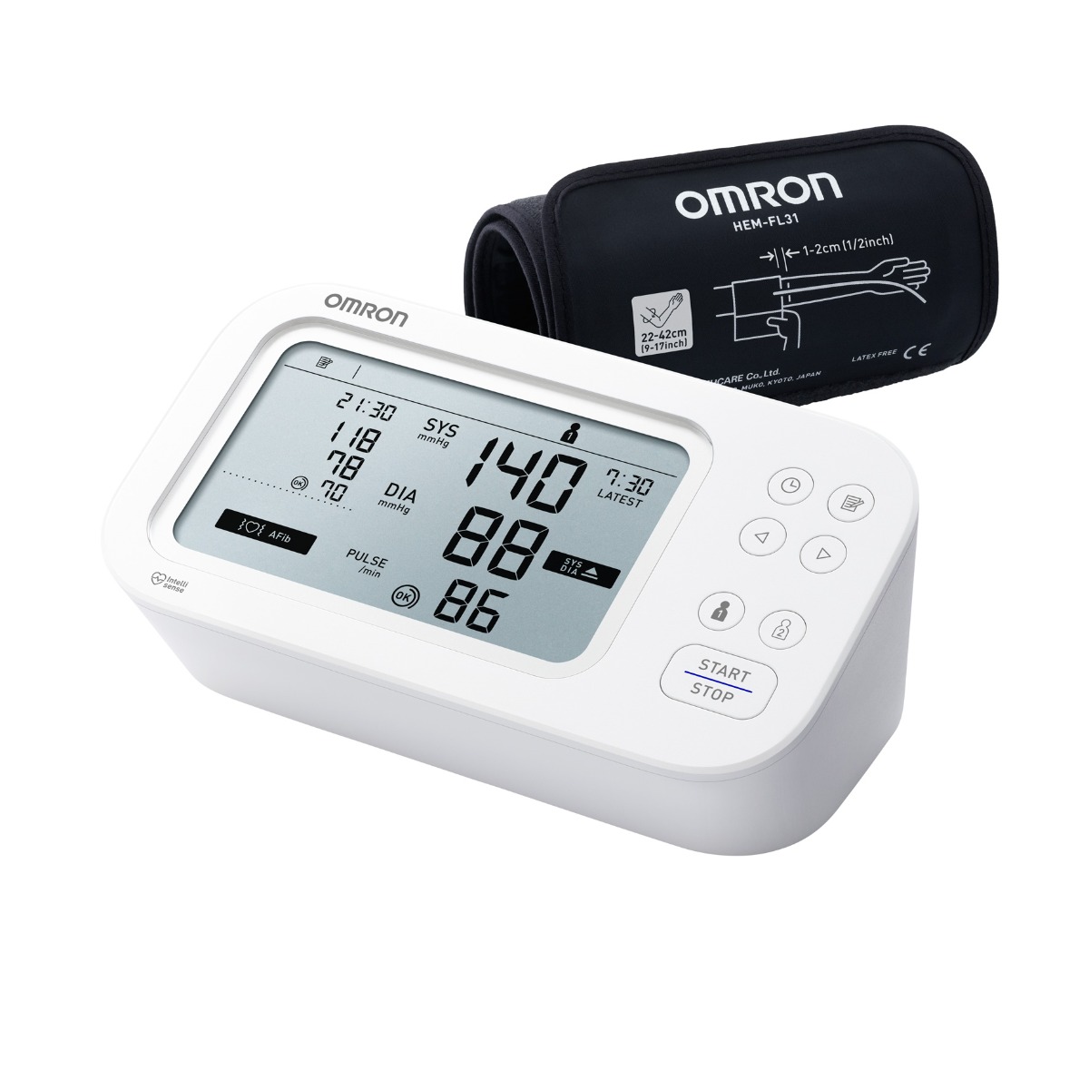 Omron M6 Comfort AFib pažní tonometr Omron