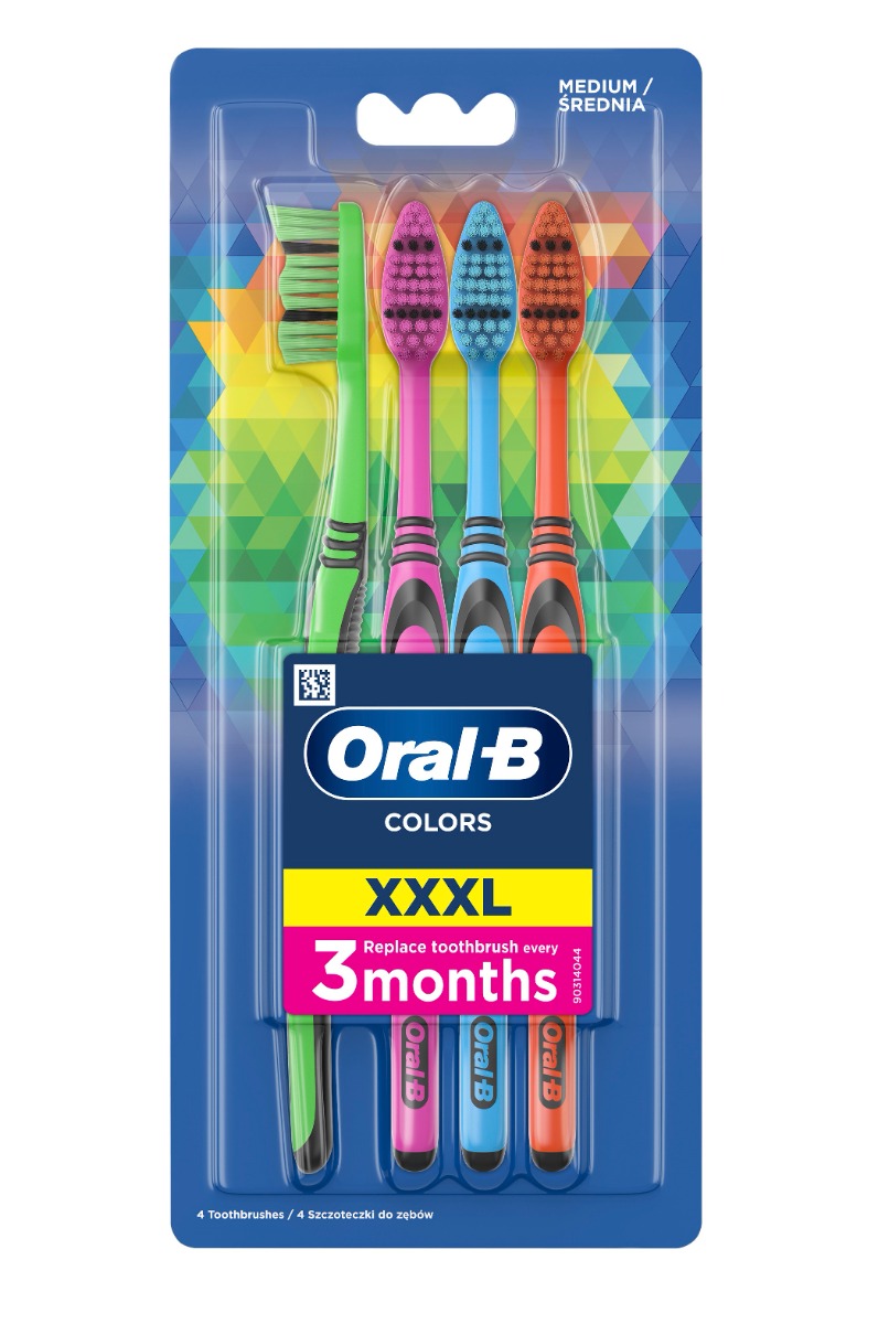 Oral-B Color Collection zubní kartáček 4 ks Oral-B