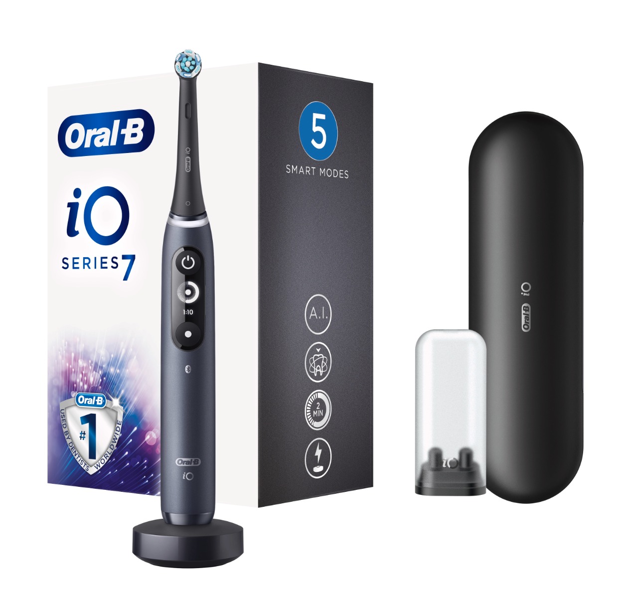 Oral-B iO Series 7 Black Onyx elektrický zubní kartáček Oral-B