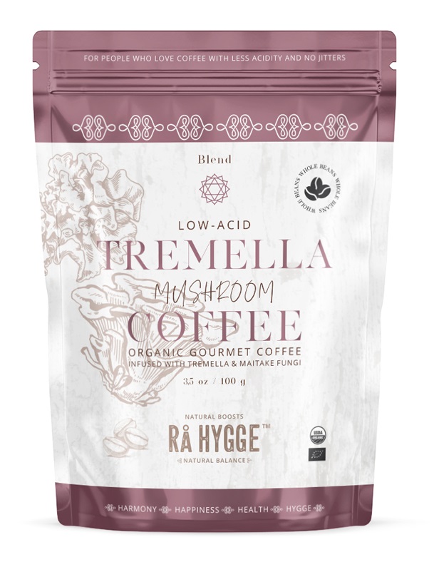 Ra Hygge BIO Peru Arabica Beauty Tremella & Maitake zrnková káva 100 g Ra Hygge