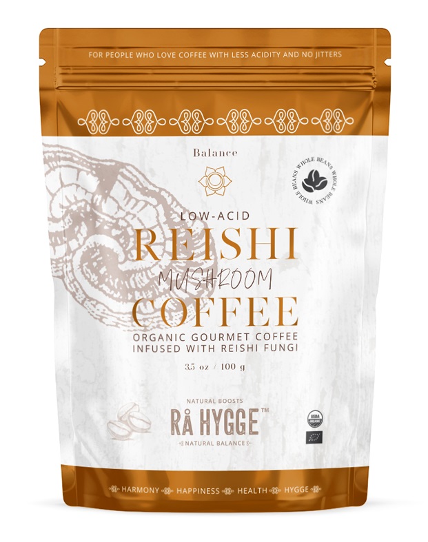 Ra Hygge BIO Peru Arabica Reishi zrnková káva 100 g Ra Hygge