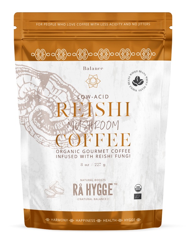 Ra Hygge BIO Peru Arabica Reishi zrnková káva 227 g Ra Hygge