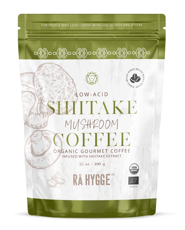 Ra Hygge BIO Peru Arabica Shiitake zrnková káva 100 g Ra Hygge