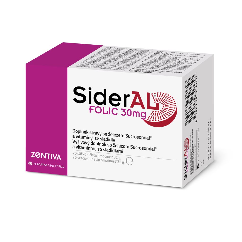 SIDERAL Folic 30 mg 20 sáčků SIDERAL