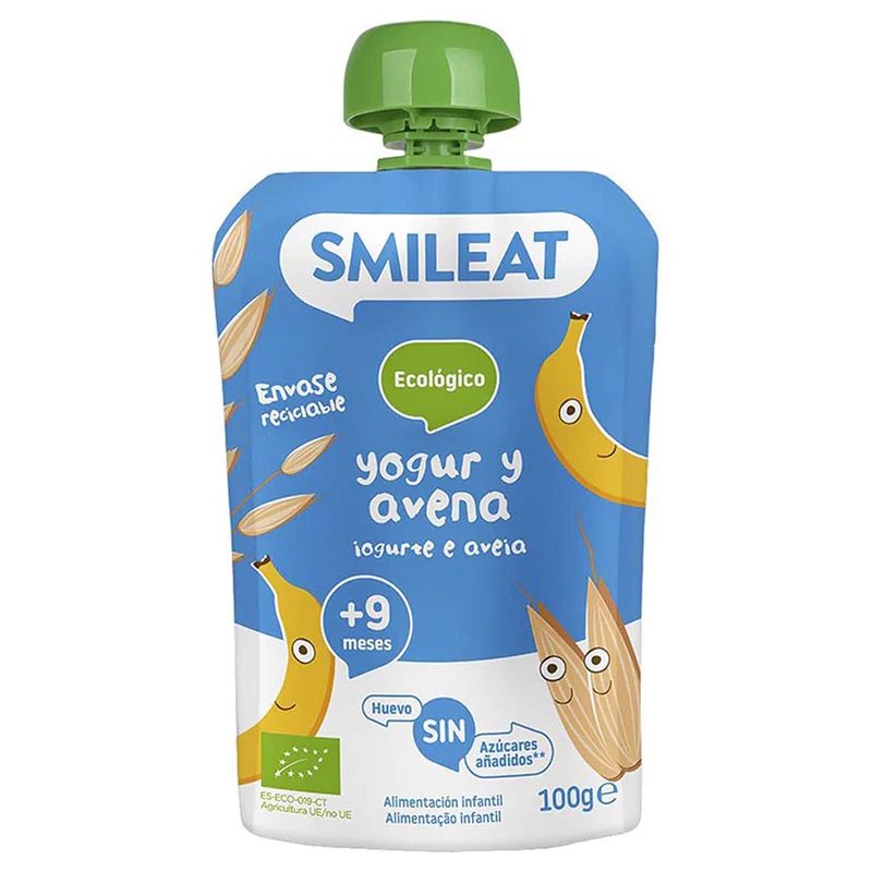 Smileat BIO kapsička řecký jogurt banán a oves 9M+ 100 g Smileat