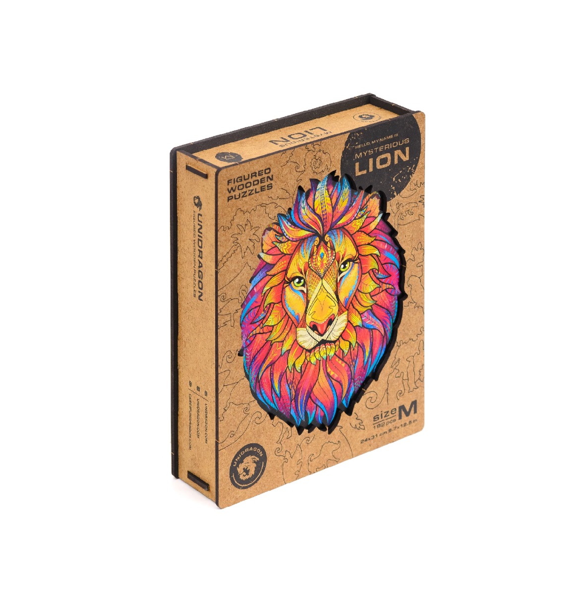 Unidragon Dřevěné puzzle Mysterious Lion 327 ks Unidragon