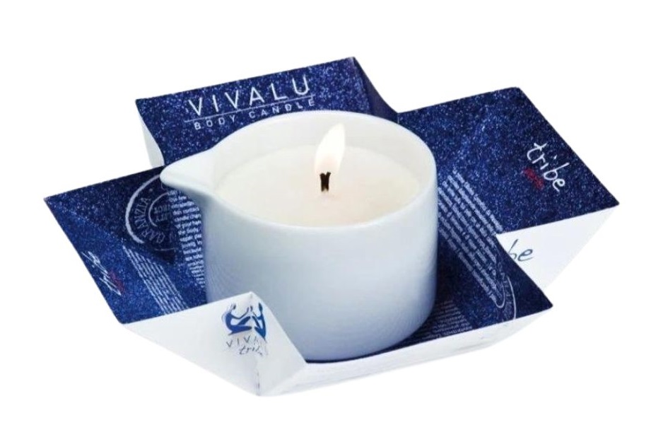 Vivalu Masážní svíčka mandlovo-perlová 100 ml Vivalu